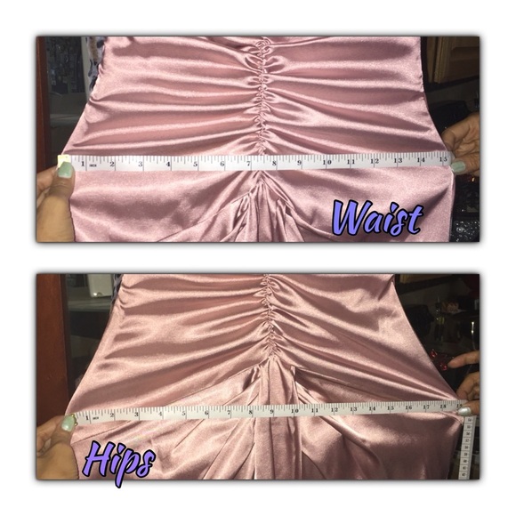 Sateen Sleeveless Long Gown Medium - Picture 8 of 8